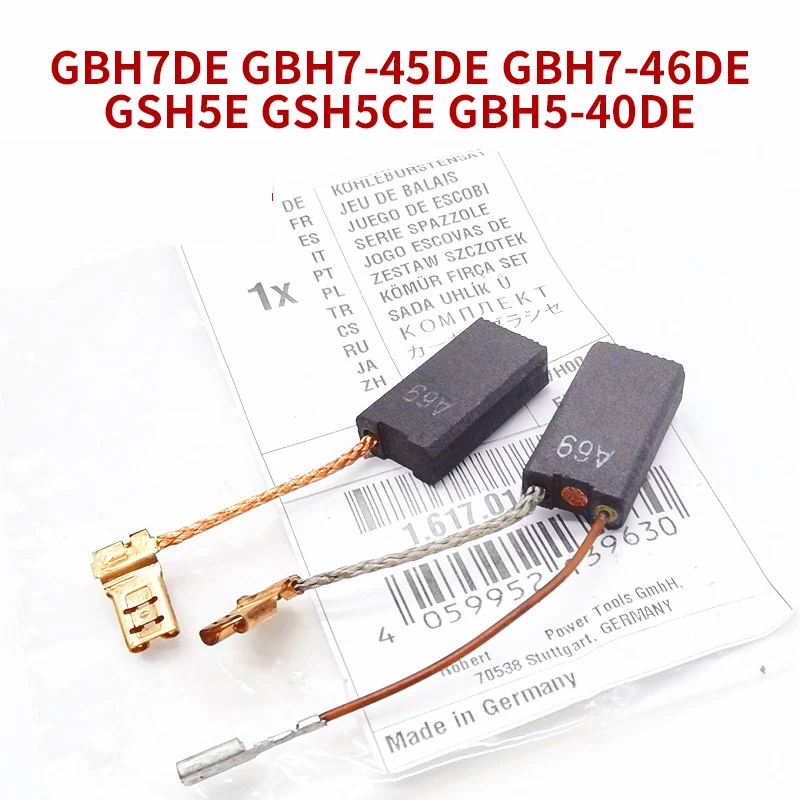 

GBH7DE 7-45DE GBH7-46DE GSH5E 5CE GBH5-40DE Carbon Brush for Bosch A69 Electric Pick Hammer Carbon Brush Accessories Replacement