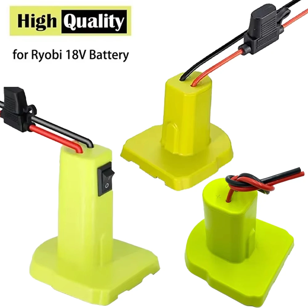 

Power Wheel Adapter For Ryobi 18VNIMH/NICD/LI-ION Batteries, Used for Ryobi 18V Batteries With Fuse Switch DIY Battery Connector