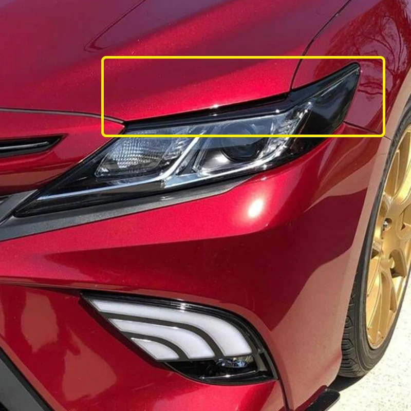 ВЕКО для Toyota Camry LE XLE SE XSE, налобный фонарь, веки, налобный фонарь, брови, наклейка, отделка 2018-2021 2023, автомобильные аксессуары