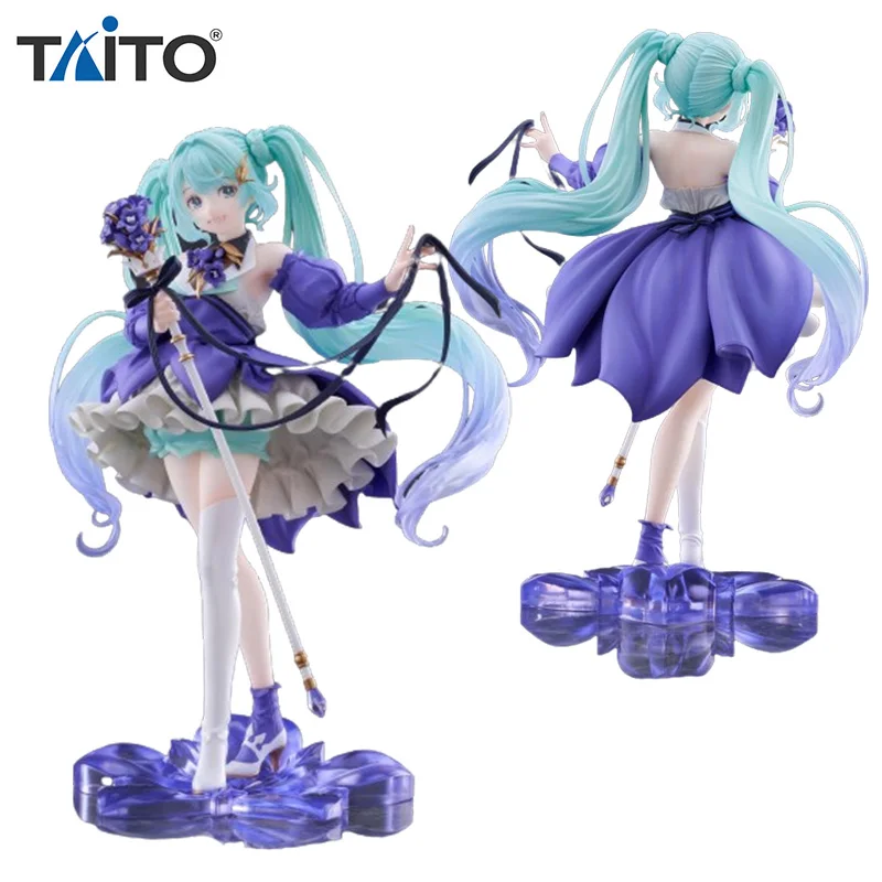 

Original Taito Hatsune Miku Figure Amp 2024 Birthday Flower Ver 21cm Action Figurine Collectible Anime Model Doll Toy Kid Gifts