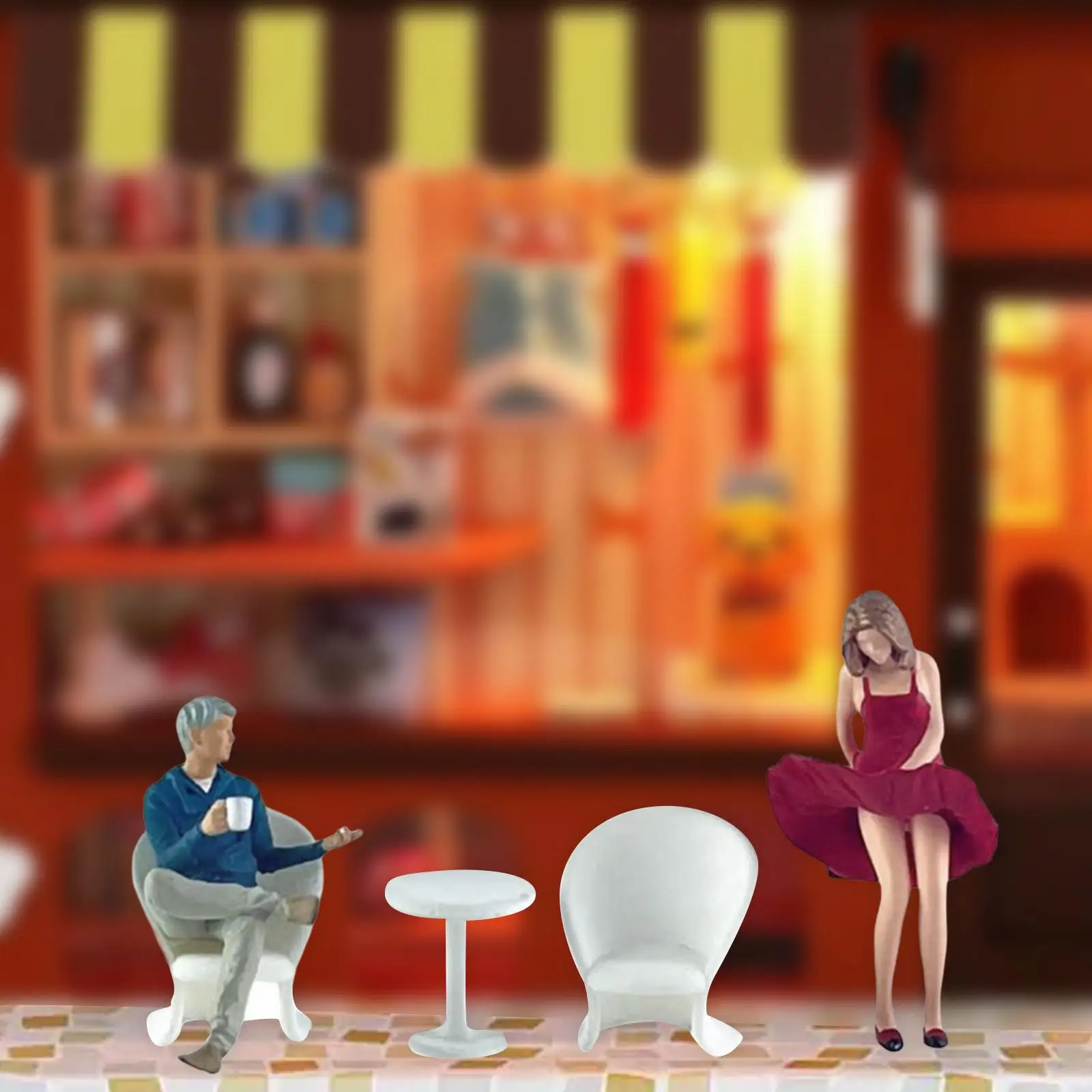 

Фигурки людей в масштабе 2x1/64, фигурки поездов, парков, уличных людей, ручная роспись для микро-пейзажей, реквизит для фотосъемки, аксессуары