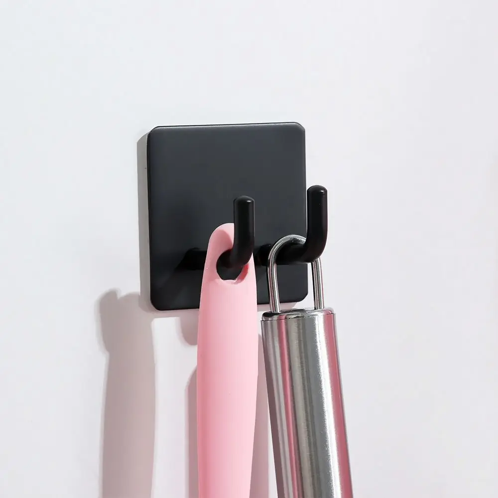 Adhesive Sticker Bathroom Clothes Hanger Wall Door Holder Adhesive Hooks Stainless Steel Hook