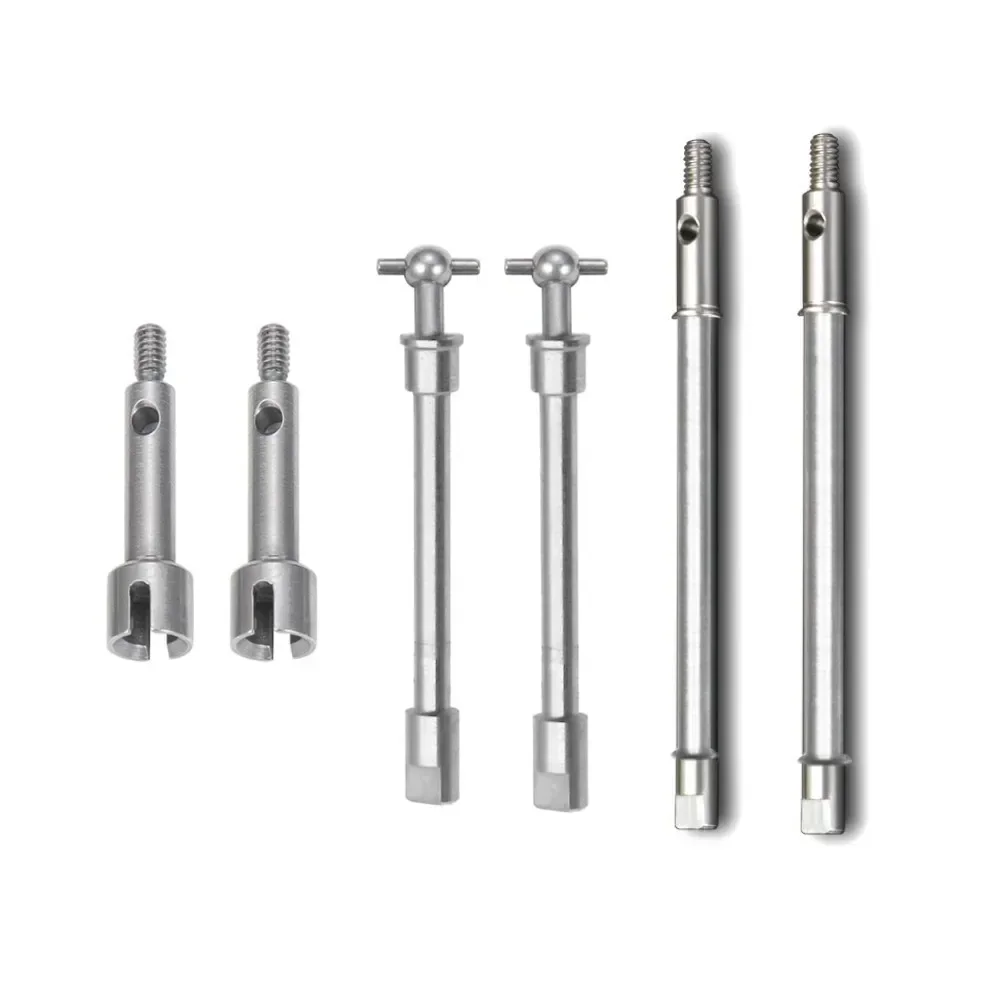 Mosiężny adapter przedłużający, jednostronny wał napędowy CVD, rama, klatka bezpieczeństwa, osie przednie i tylne do samochodu RC 1/24 Axial SCX24 90081