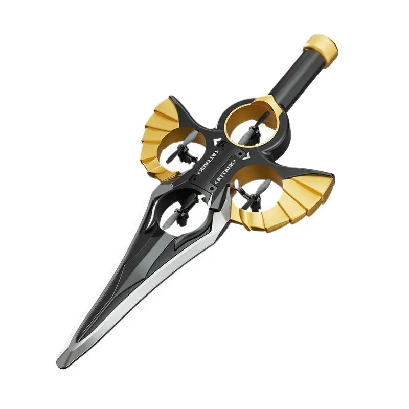 Set regalo Aereo acrobatico RC per ragazzi, spada volante a 4 assi con modalità onda manuale/controller, luci lampeggianti e 360 °   Stunt Flip