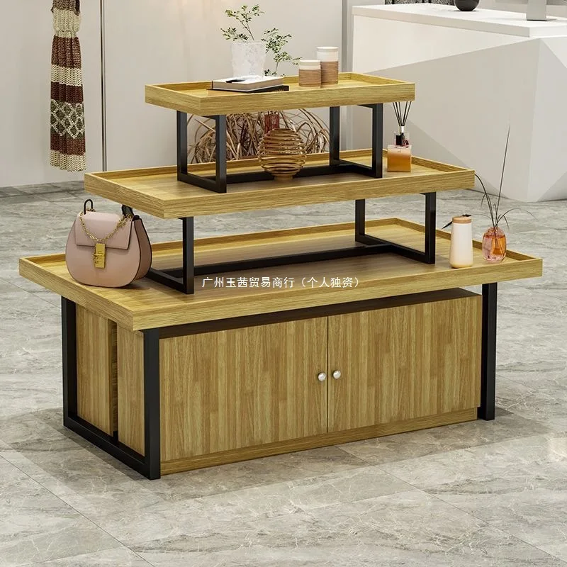 Shelf, running water table, supermarket, Zhongdao cabinet, stationery, ,maternal and infant pet store, stacking display rack