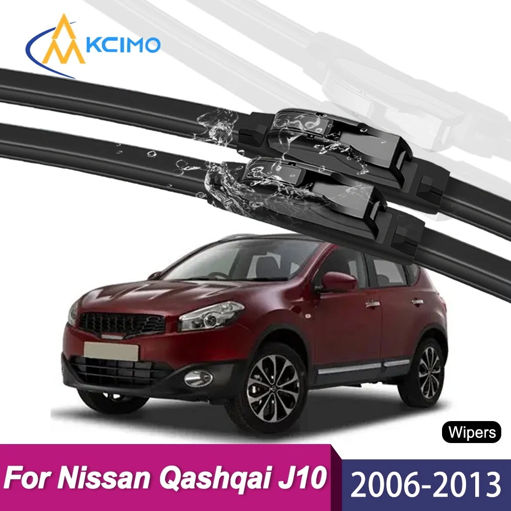 

Premium Windshield Wipers for Nissan Qashqai J10 2006–2013 All Weather Anti-Wear Easy Install