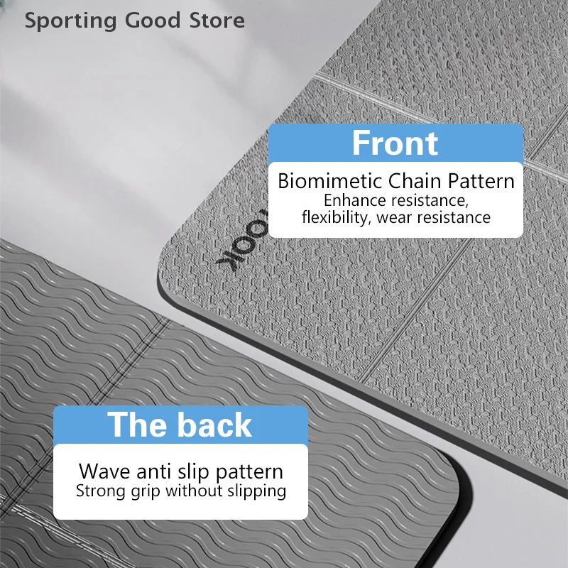 Eco Traveller، سجادة يوجا قابلة للطي، قطعة واحدة، TPE غير قابلة للانزلاق على الوجهين، مُحسّنة للتمرين على البيلاتيس والأرضيات #2