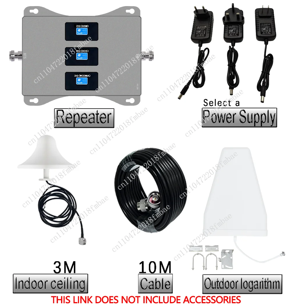 Tri Band 3G 4G  Signal 900 1800 2100 Mhz Mobile Network Repeater/Phone Signal Amplifier