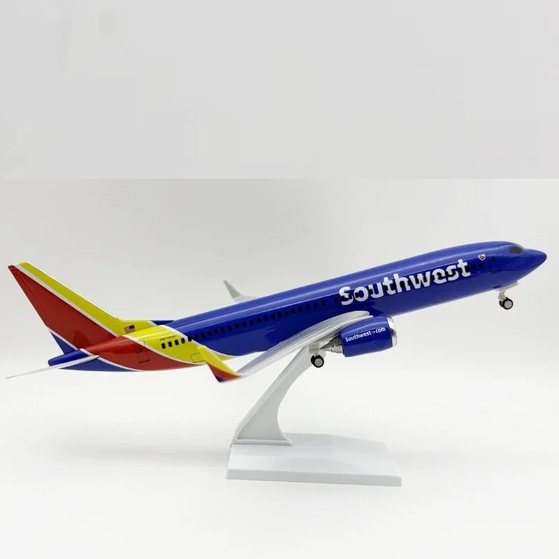 

American Southwest Airlines B737 Airways 30CM Replica Plane Model Resin 1/240 Scale With Airplane Toys boys Landing Gear Gift By