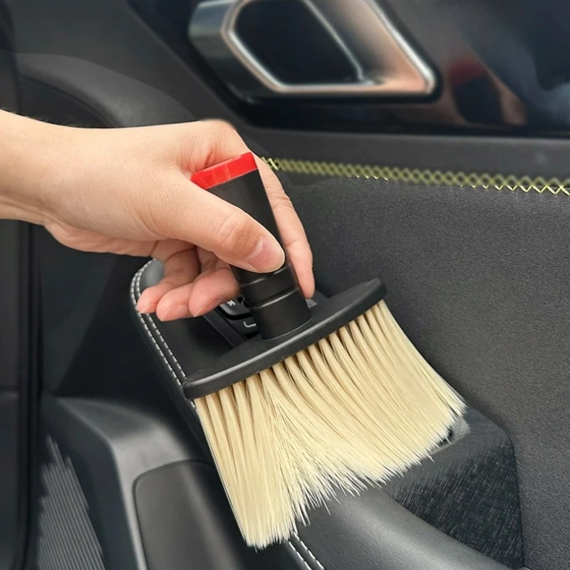 Car Wash Brush Dust Remover Car Air Conditioner Outlet Dust Removal Brush Soft Bristles Brushes for Car Cleaning Tools