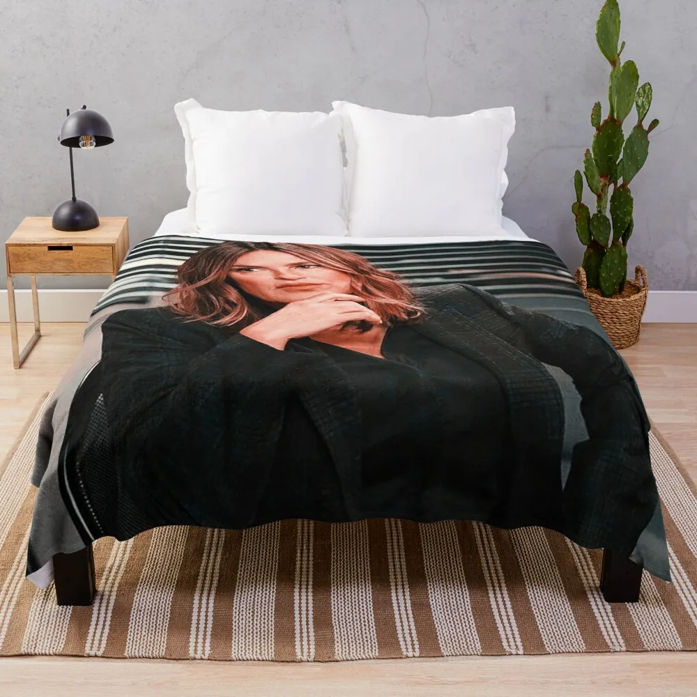 

Captain Olivia Benson Throw Blanket Large Moving Thermals For Travel heavy to sleep Blankets