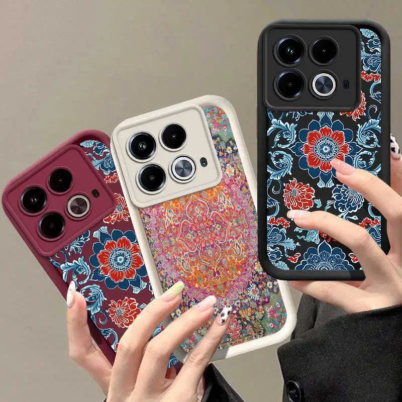 Note40 Colorful Flowers  Sky Eye Ladder Phone Case For Infinix Note 40Pro 30 30Pro 30VIP 12 12Pro Smart 8 7 6 Zero 30  Cover