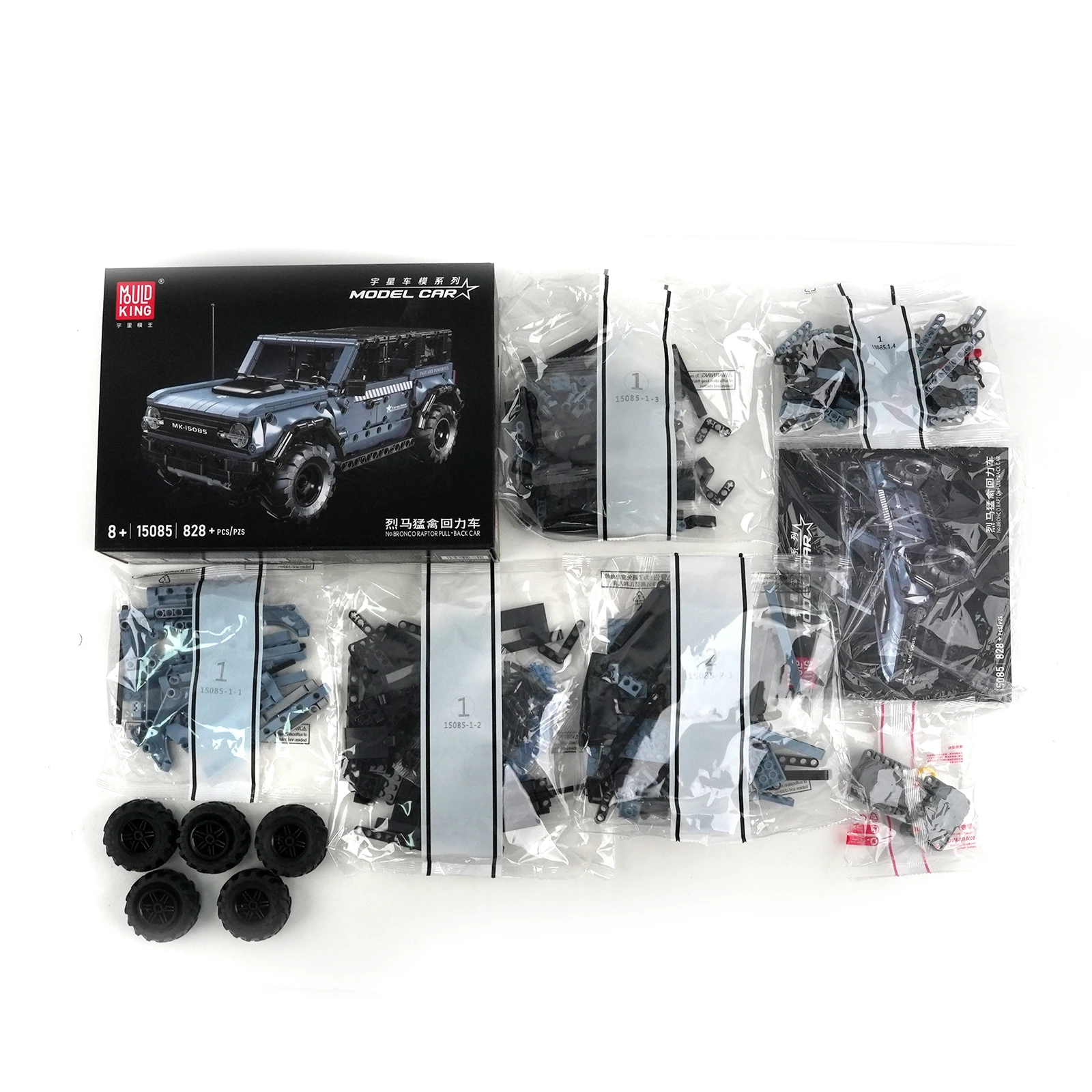 Schimmel Koning Raptor Pull-Back Auto Bouwstenen Set Terreinwagen Voertuig Model Klassieke Bricks Kit voor Kinderen Technisch Cadeau