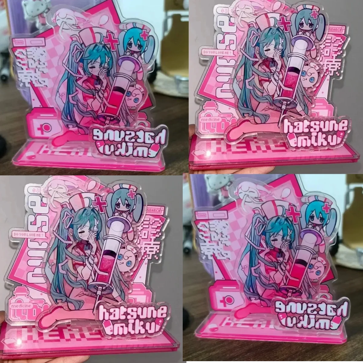 

Hatsune Miku anime acrylic stand, cute peripheral desktop decoration gift acrylic display stand wholesale kawaii 10cm