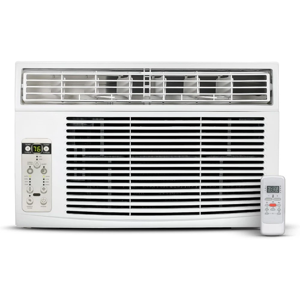 Window Air Conditioner with Remote Control, 14500 BTU, Cools Up to 700 Square Feet, White