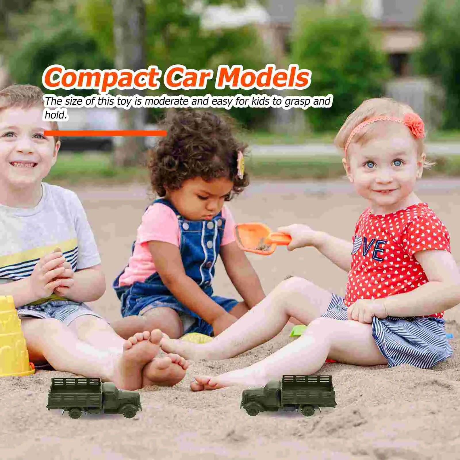 10 Pcs Toy Tank Truck Model Trucks Educational Playthings Army Cars Toys