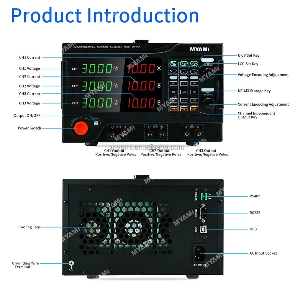 30V 32V 10A 900W Dual Channel - Programmable Dc Power Supply 30V 10A recension och pris