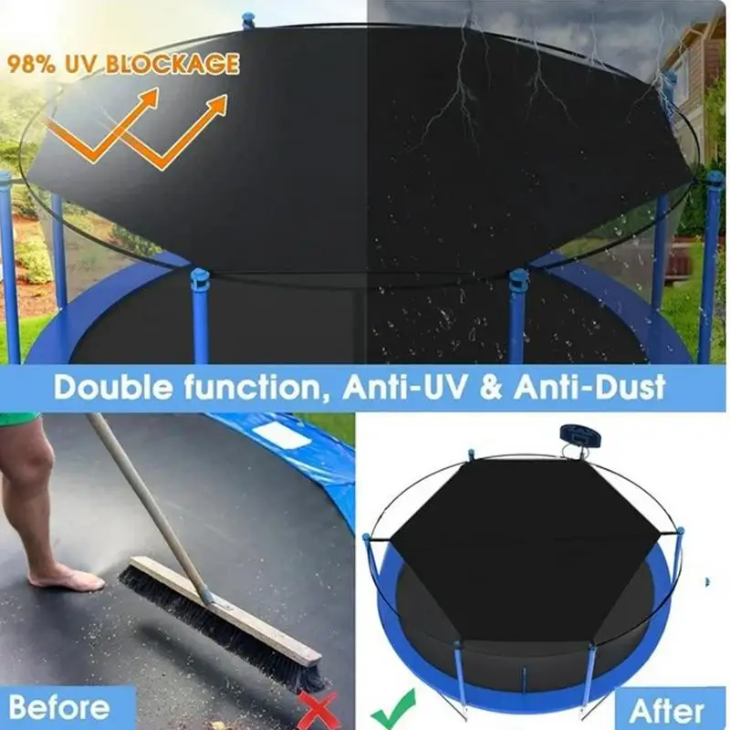 

Trampoline Shade Rain Sun Trampoline Top Covers 10ft Sun Trampoline Shade Cover UV Protection Covers Oxford Cloth Waterproof