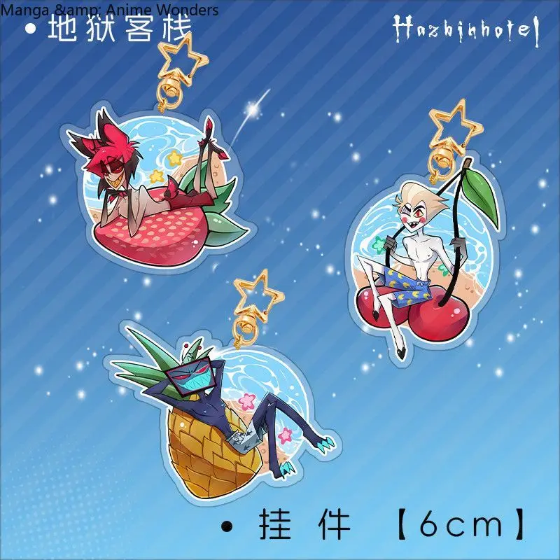 

No Attributes Game Anime Kawaii 6cm Keychain Pendant Backpack Decoration Acrylic Stand Cosplay Halloween Gift Birthday