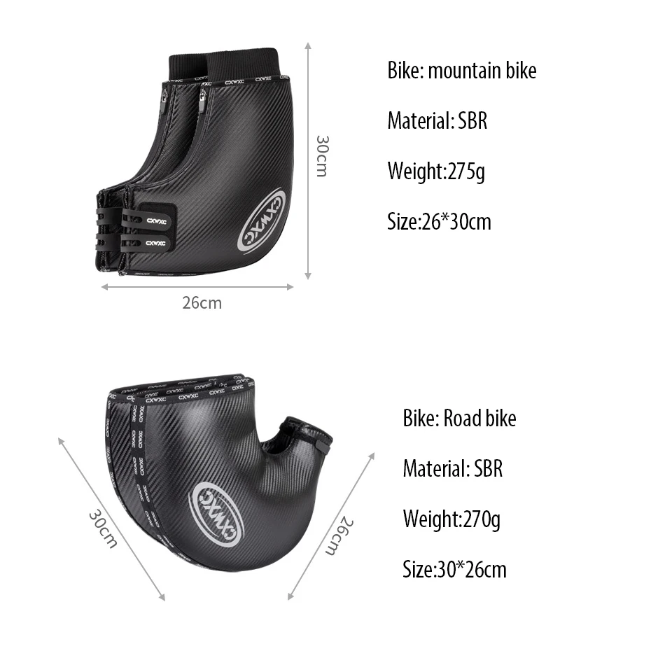 Mountain Road Bike Handlebar Mittens Bicycle Bar End Gloves Shifters Mitts Warmer Thermal Cover for Cold Weather Waterproof