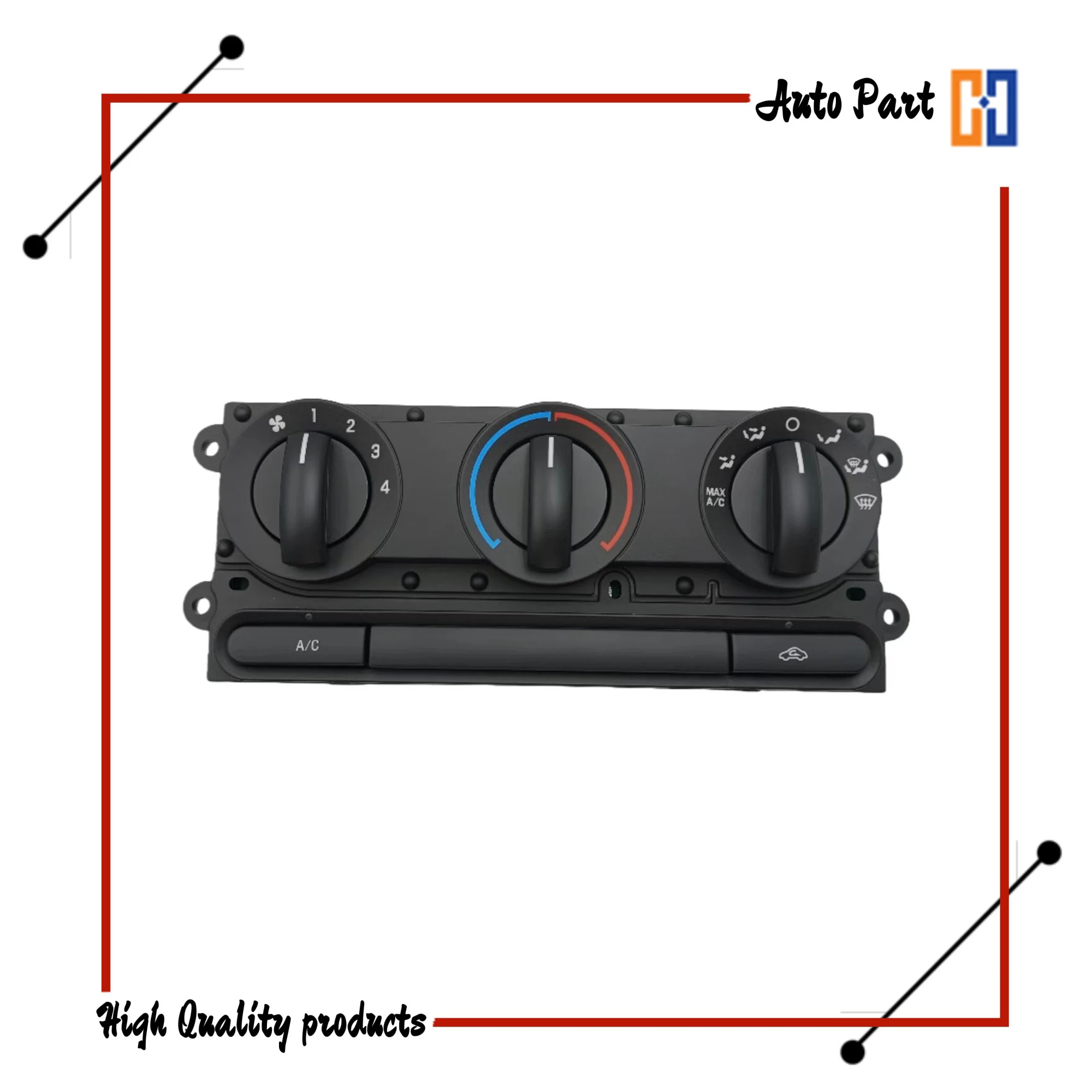 High-Quality AC Switch for Ford F Series F150/Maek - Part No. 5L34-19980-AB | Durable Air Conditioning Switch