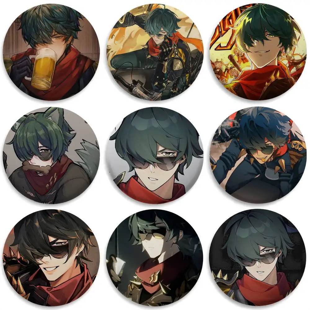 

Zenless Zone Zero Lighter Game Badges Round Exquisite Badge Brooches Creative Pins For Clothes Hat Backpack Gift Accessories