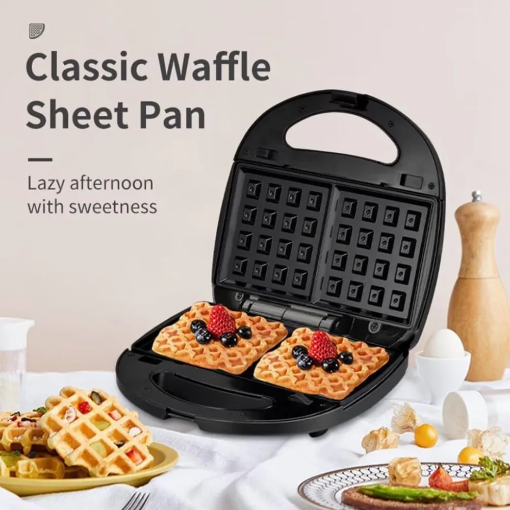 Waffle Maker,Donut,Hot Dog Machine Set,3-in-1 Multifunctional Breakfast Maker Machine with Iron Removable Plate Mold for Home,