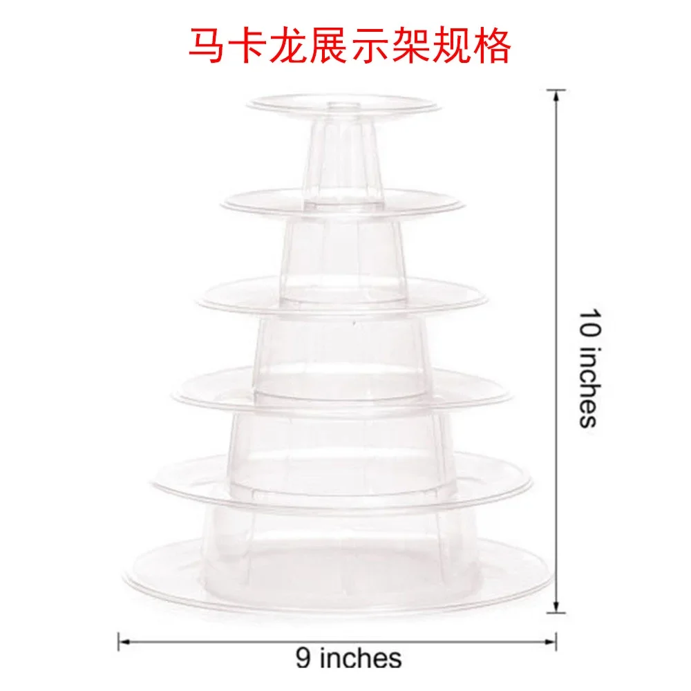 10-layer Macarons Display Tower Plastic Macaron Tower Stand Fondant Cake Stand Wedding Cake Decorating Tool