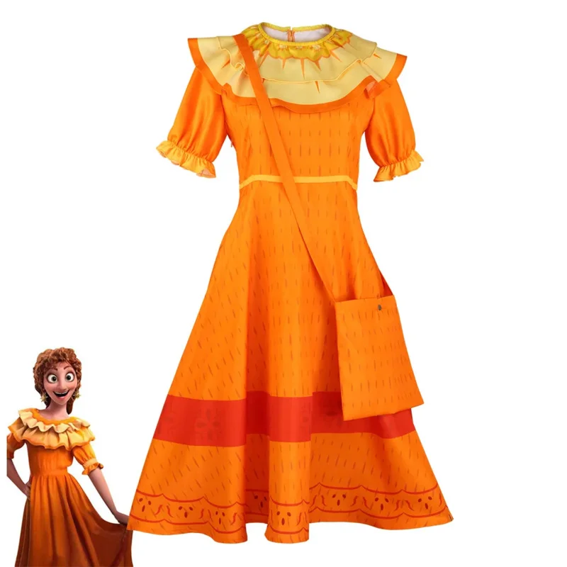 Costume de Cosplay Encanto Mirabel Antonio Isabella, Camilo Brulo, Princesse Felix Pepa Dolores Luisa, Uniforme pour Adultes et Enfants