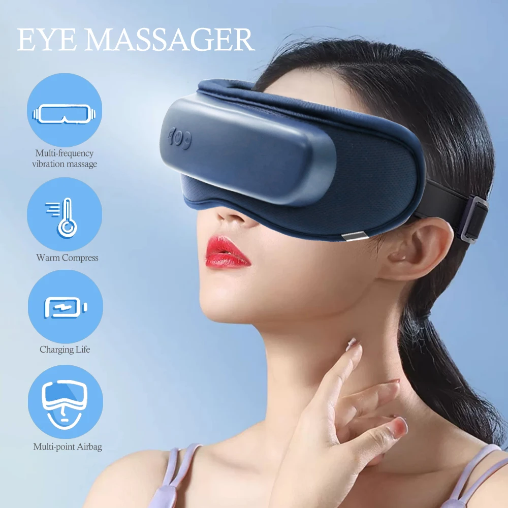 

Eye Massager Sleeping Eye Mask With Heating Vibration Bluetooth Music Massage Relax Sleep Improve Eyes Care Device