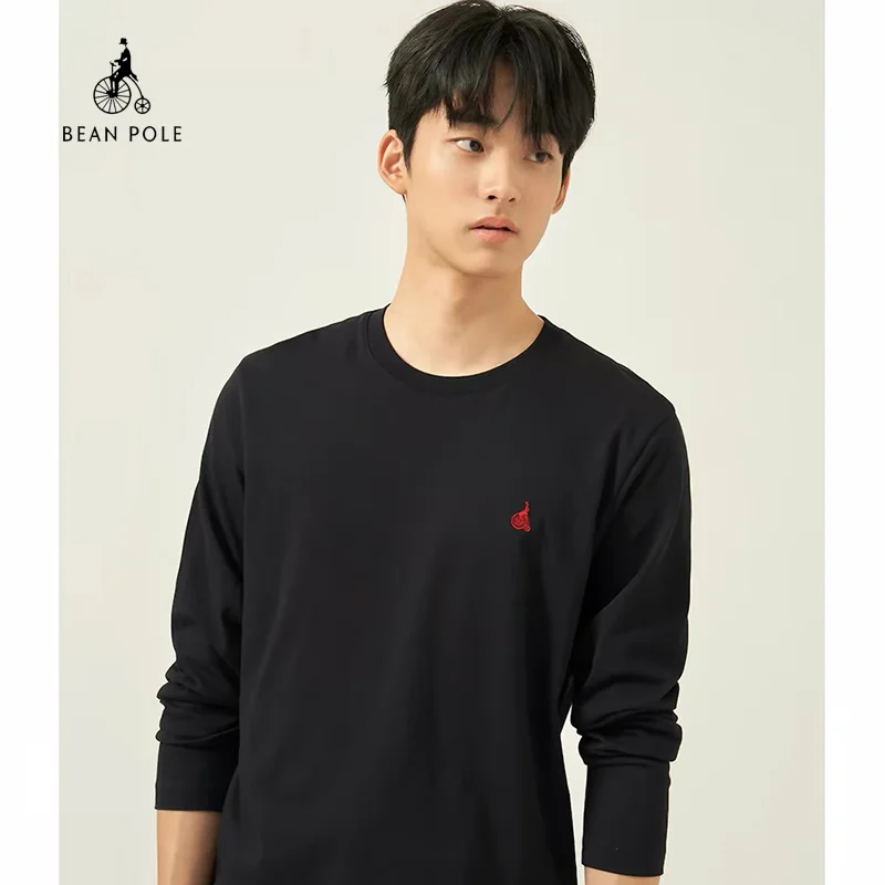 Autumn Winter Japanese-Korean Style Men/Women Unisex Long Sleeved T-shirt Embroidery Brand Cotton O-Neck Hoodie Sweatshirt Tops