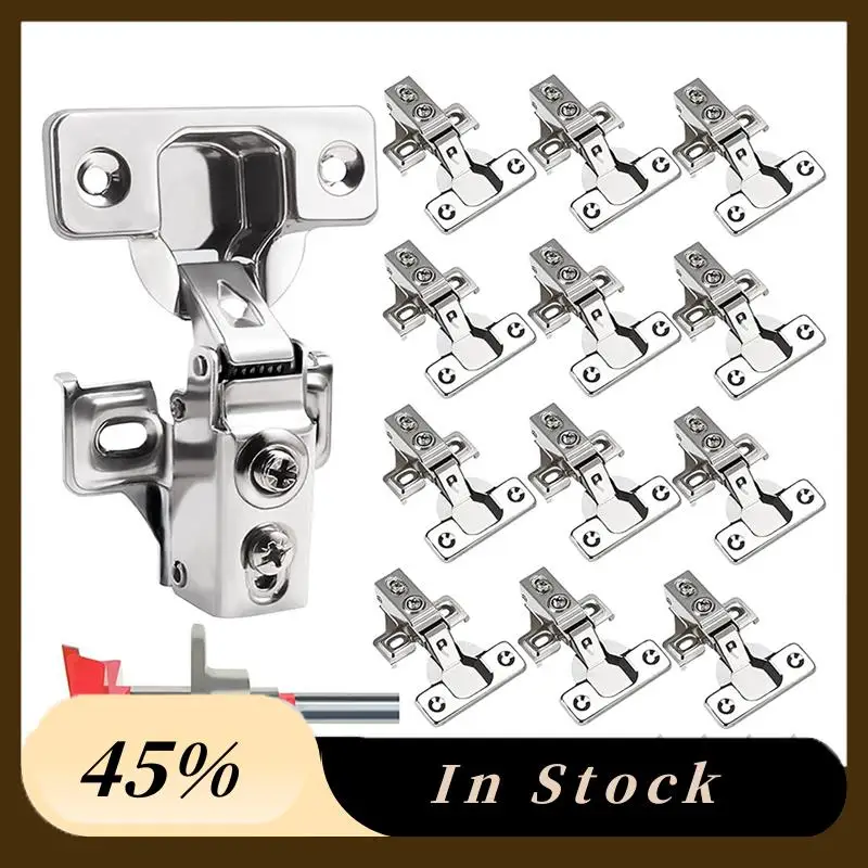 A60Z12PCS 1/2 Inch Overlay Soft Cabinet Door Hinges For Kitchen Cabinet Hinges Hinge Of Cup Stainless Steel 45 Mmmay