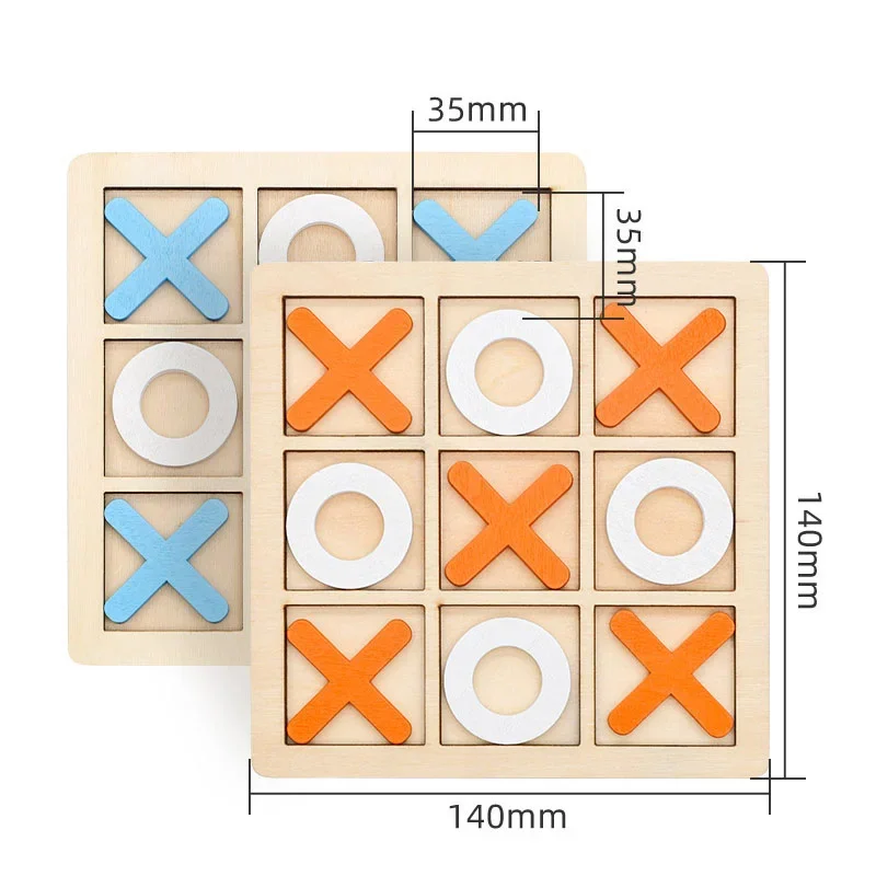 Montessori Wooden Toy Mini Chess Play Game Interaction Puzzle Training Brain Learing Early Educational Toys for Children Kids