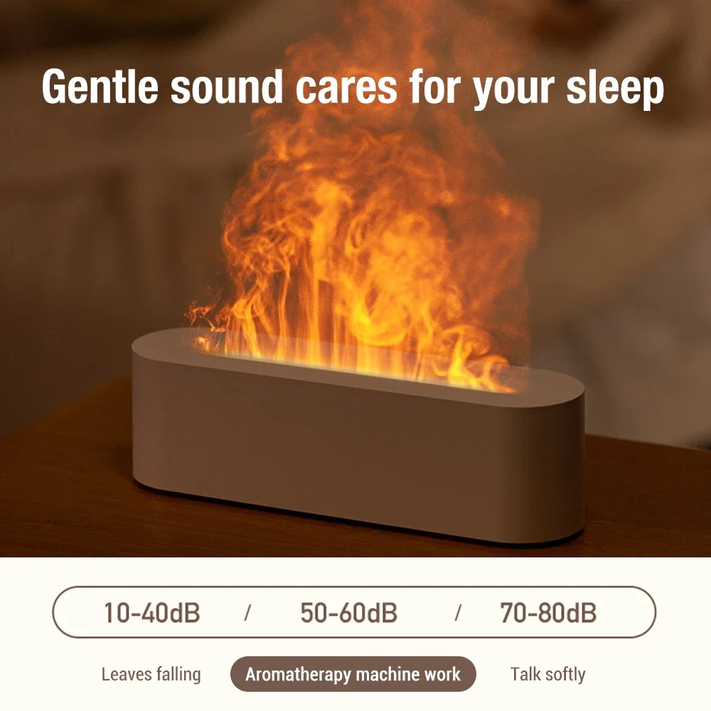 Colorful Flame Diffuser Essential Oils Fragrance Aroma Air Humidifier and Scent Diffuser Electric Smell for Home Distributor