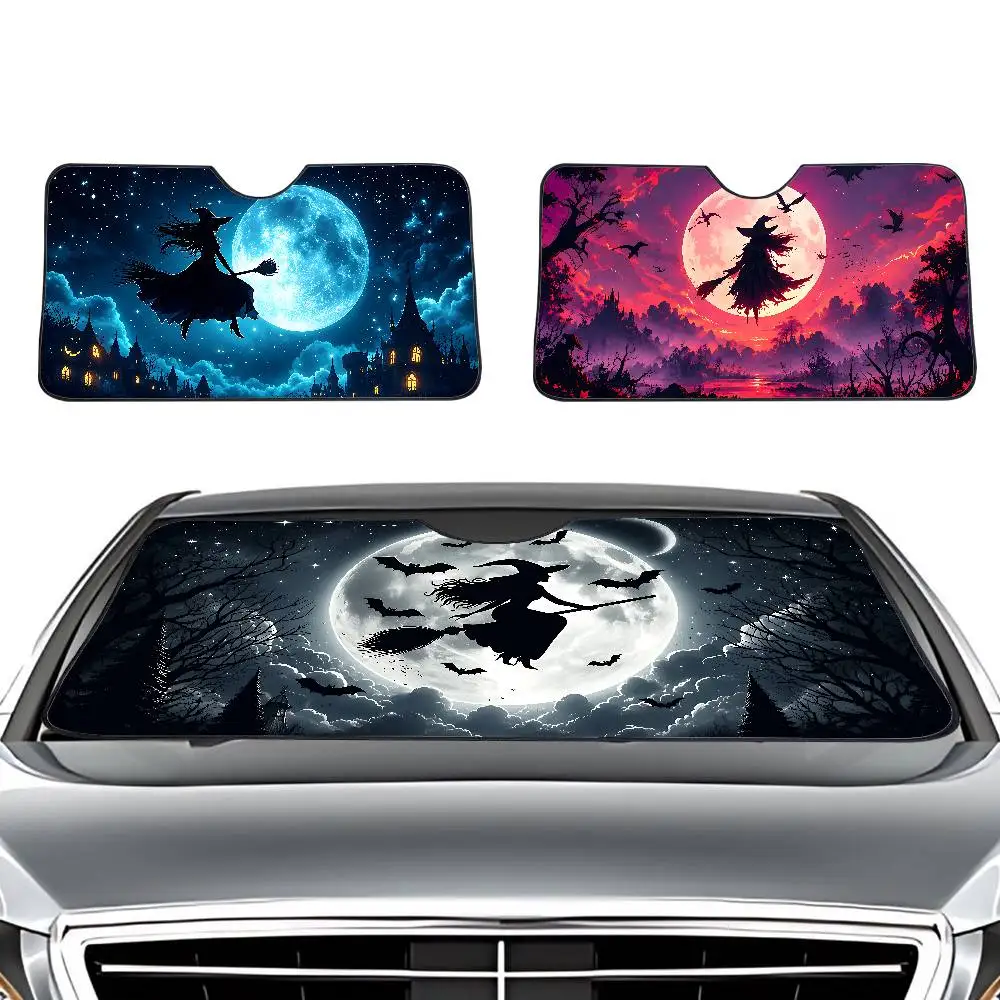 Witch-Shaped Car SunShade Windshield Car Windscreen Cover Sun Shade Auto Visor Car Accessories