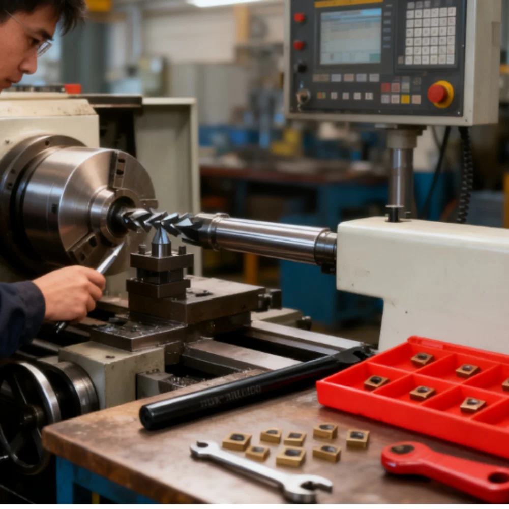 

Lathe Tool Holder S10k Sclcl06 with 10 Carbide CCMT060204 Blades for Efficient Machining and Reduced Vibration During Operation