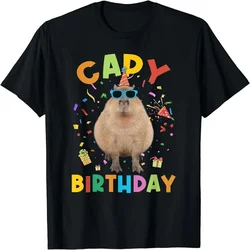 3D Printed Cute Capybara T Shirt For Men Animal Pattern T-Shirts Fashion Street Capybara Lovers Short-Sleeved Tees Loose Tops