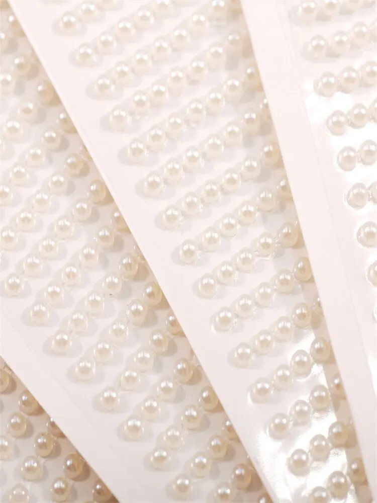 900pcs/ Sheet 3D Pearl Face Jewels Eyeshadow Stickers Self Adhesive Face Body Eyebrow Diamond Nail Stickers Diamond Decoration