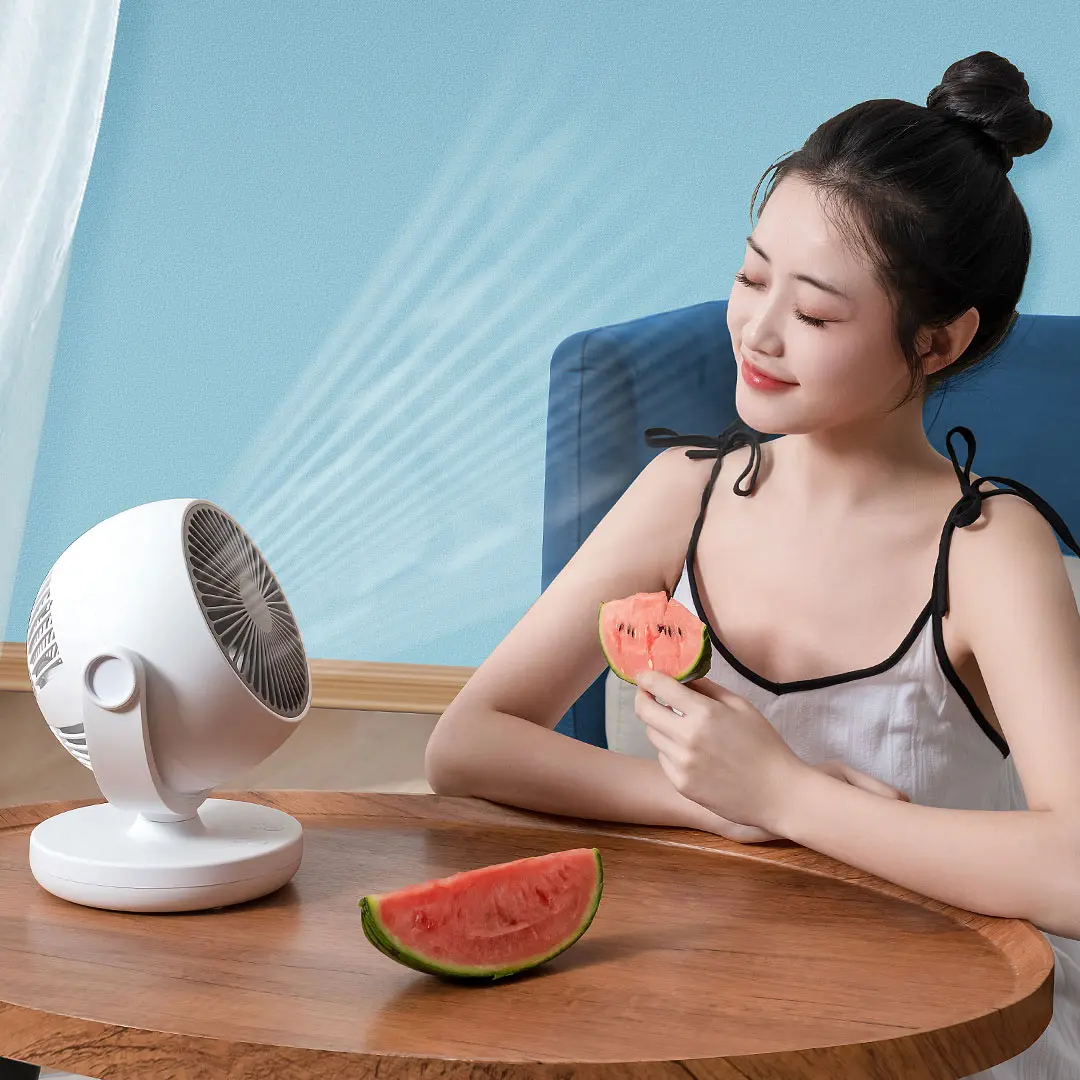 Xiaomi Xiaoda Desktop Portable Circulation Fan Silent Shake Head Rechargable Home Outdoor Camping Air circulation 360 degree Fan