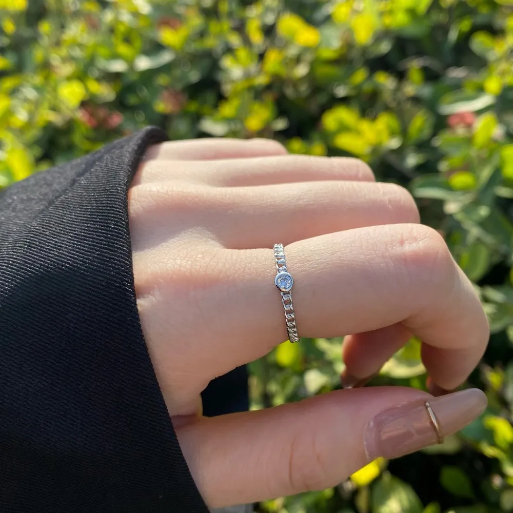 Bague en argent S925 pour femme, bijoux de la minorité féminine, bague simple, mélange et match, style Ins, nouveau, 2023