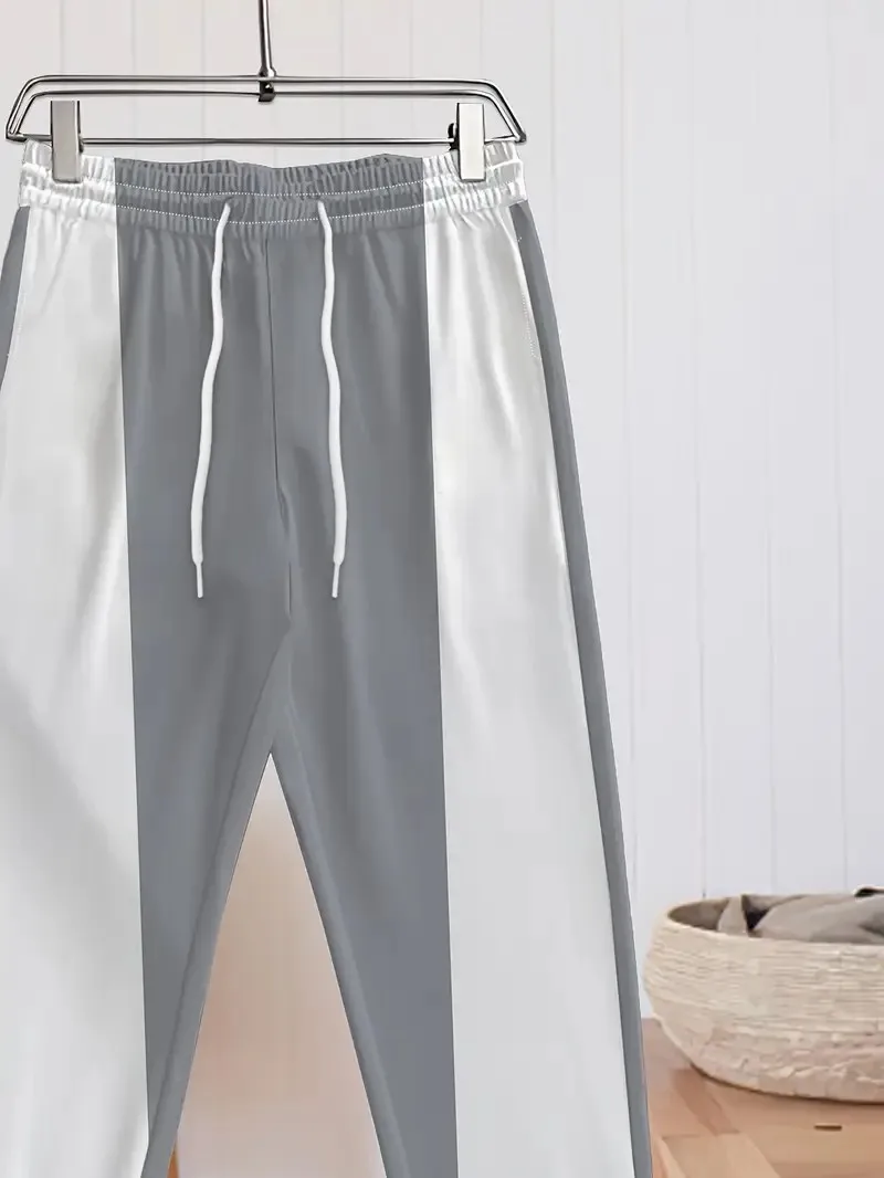 The new men's trousers for Spring and Autumn 2025 are casual simple comfortable and soft street men's trousers