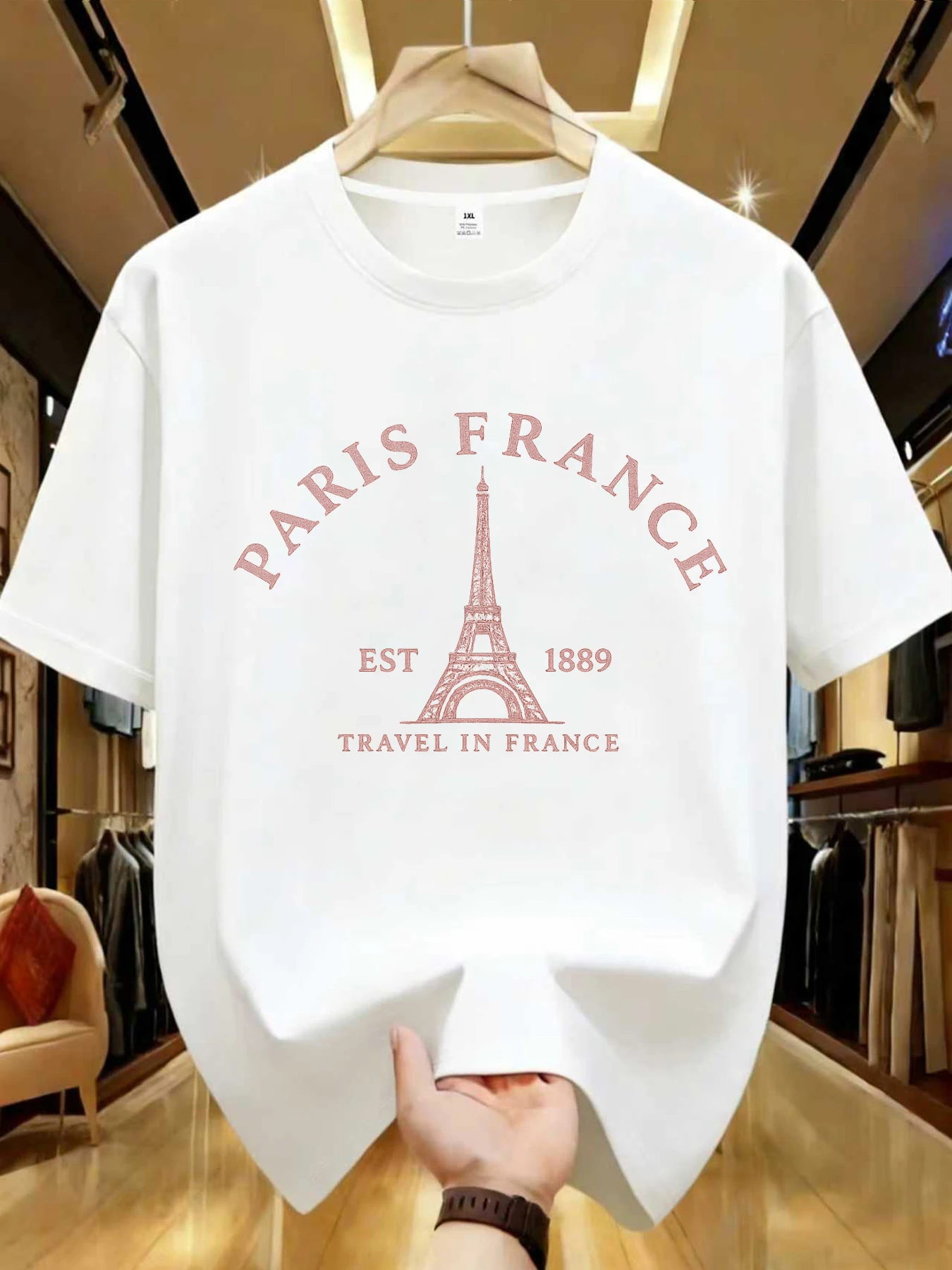 

【WDS01498】Женская футболка больших размеров с креативным принтом, круглым вырезом, летняя повседневная модель с короткими рукавами, универсальная, в уличном стиле.