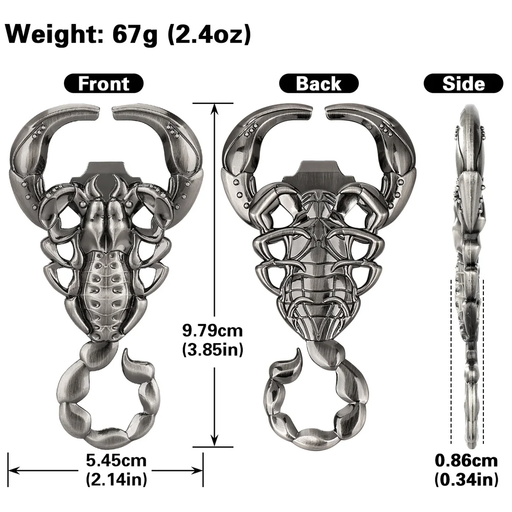 Schwarz/Grau Schwarz/Bronze Skorpion geformt Metall Openor Bier Geschenk Flaschenöffner kreative Küche Bar Zubehör Geburtstagsgeschenk – Detail 3