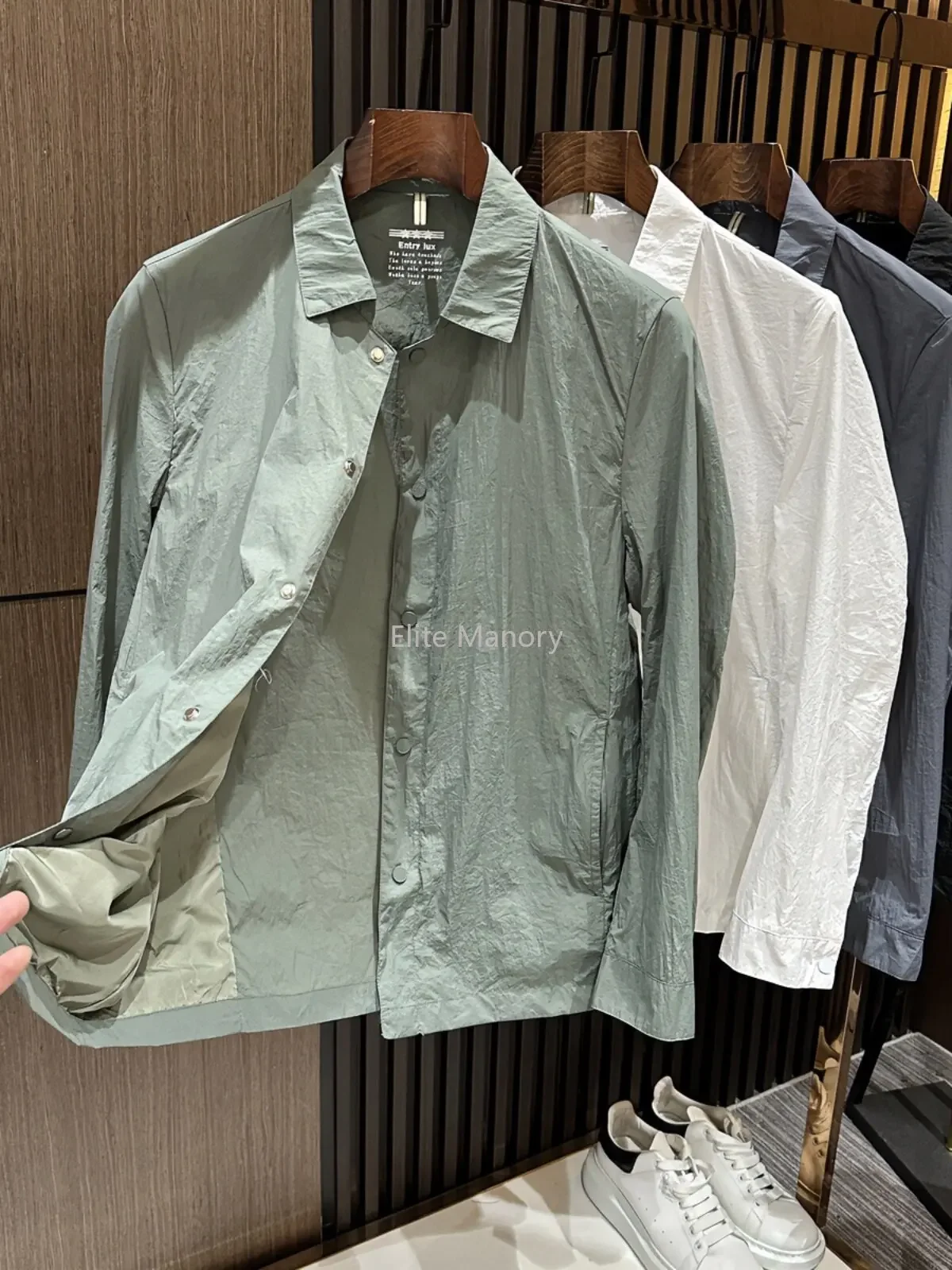 

Summer new sunscreen lapel solid color outdoor thin jacket high-end sunscreen clothing