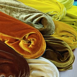 100 % Maulbeerseide, gebrannter Samtstoff, Meterware, Kleidung, hochwertiger Blazer, Dressing, Cheongsam, Matcha, grünes Loch, blau