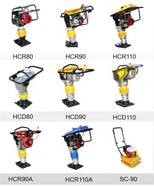 Cheap Price Vibrating Jumping Gasoline  Electric Tamping Rammer For Earth Work Construction