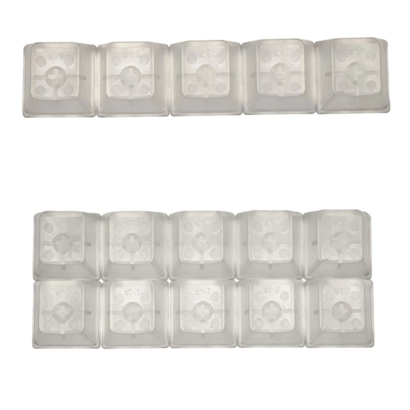 CherryProfile Blank Keycaps ABS Frosted Transparent Translucent Keycap for Mechanical Keyboard Switches 5/10PCS R58F