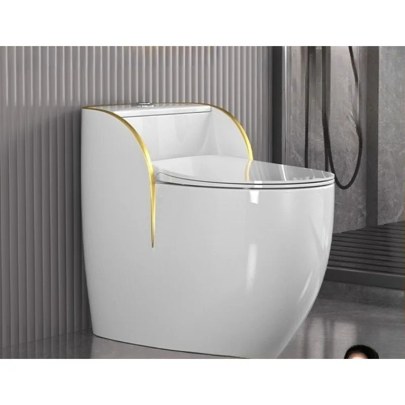 New household toilet, anti-clogging small apartment silent siphon toilet