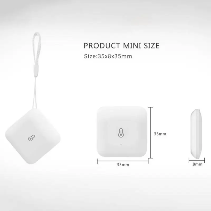 3.0 Wireless Temperature Humidity Sensor Smart Home Thermometer Detector App Control Works With ZB Bridge
