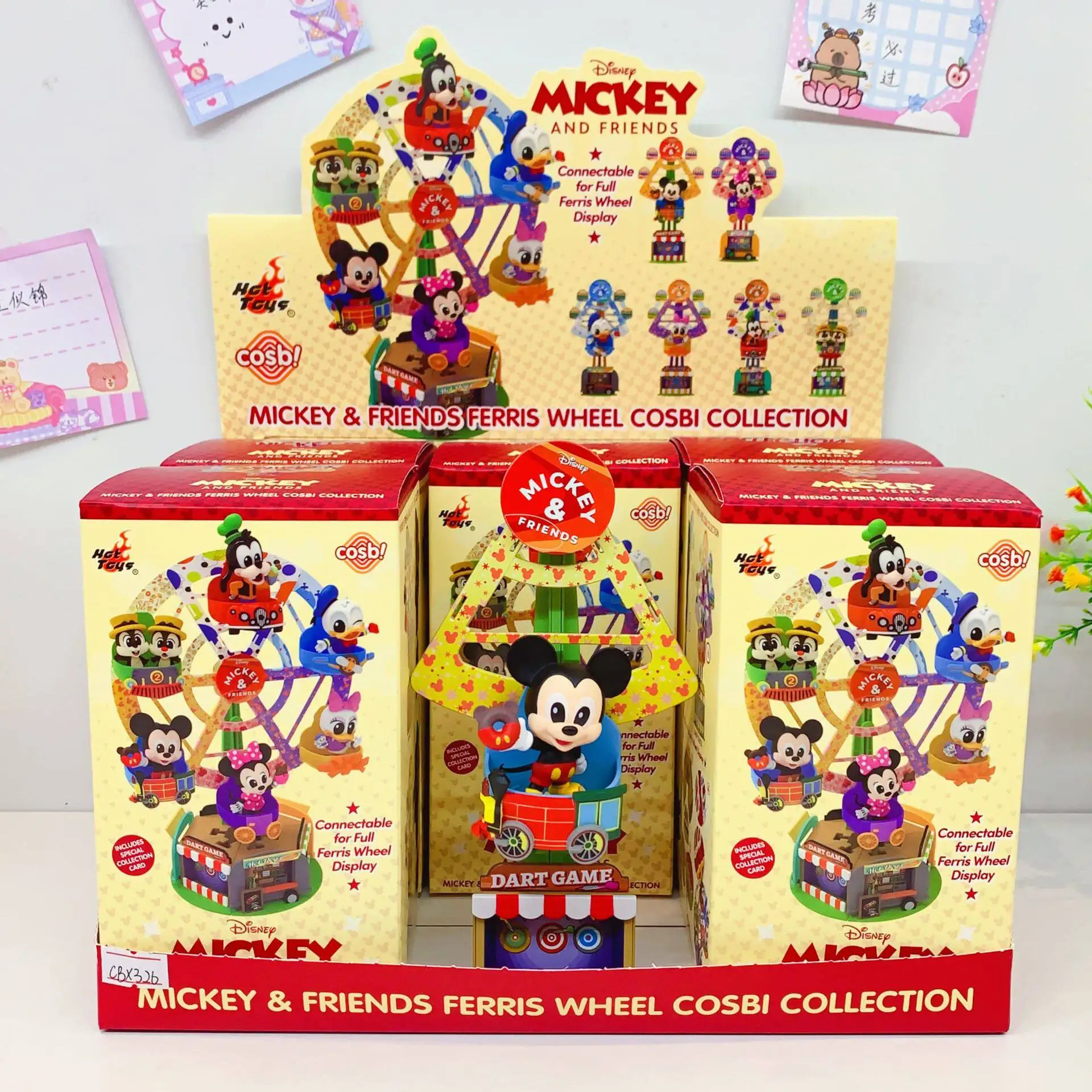 

Новые мини-фигурки Hot Toys Disney: Коллекция Cosbi «Микки и друзья» — Колесо обозрения, Слепая коробка, Настольное украшение, Подарок для фанатов аниме